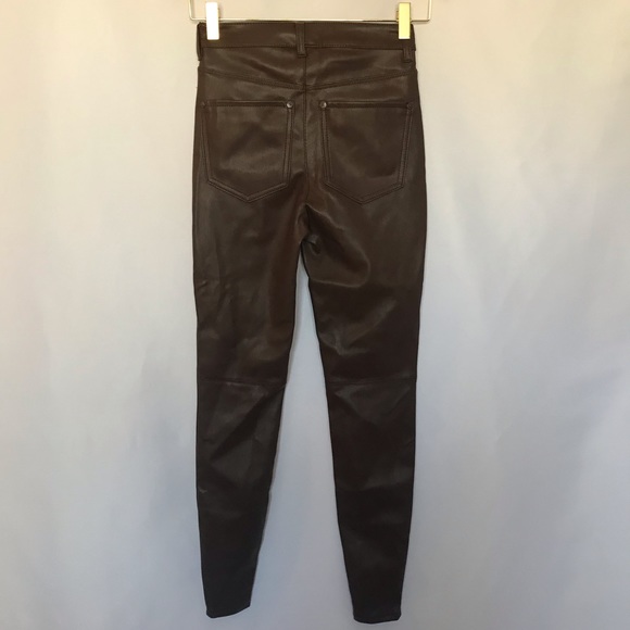 Free People | Brown Leather Pants - Picture 7 of 8